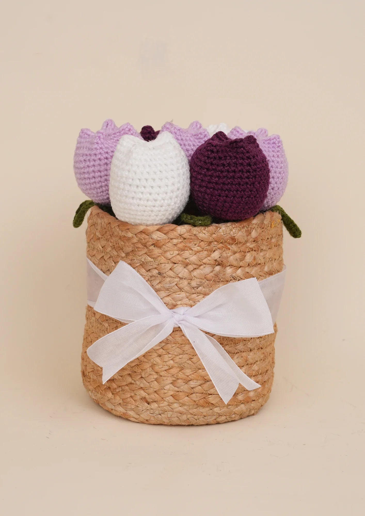 Lavender Field of Tulips Basket
